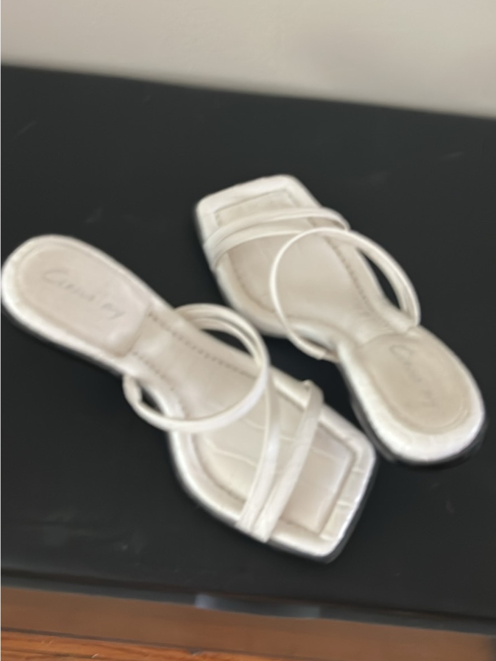 Cute strappy white sandals
